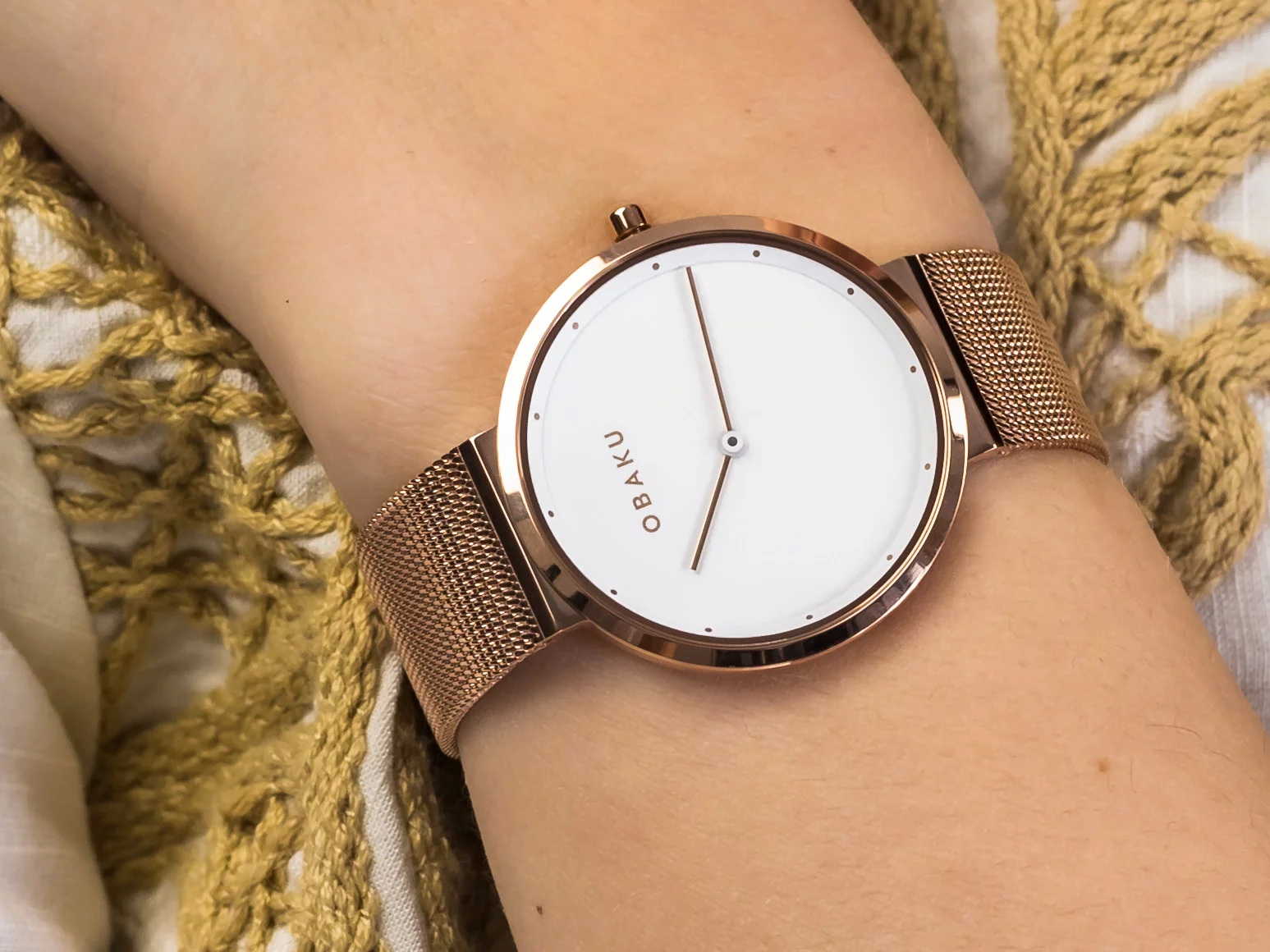 ساعت مچی زنانه اوباکو Obaku اورجینال مدل V230LXVWMV