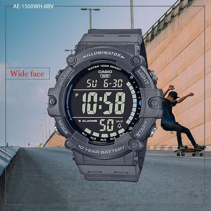 ساعت مچی مردانه کاسیو casio اورجینال مدل AE-1500WH-8BVDF