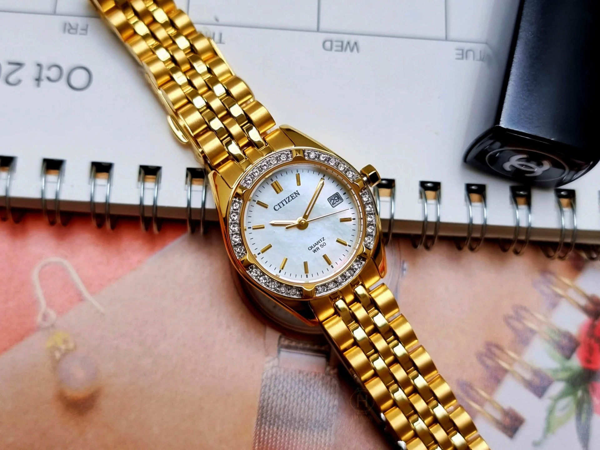 ساعت مچی زنانه سیتیزن citizen اورجینال مدل EU6062-50D