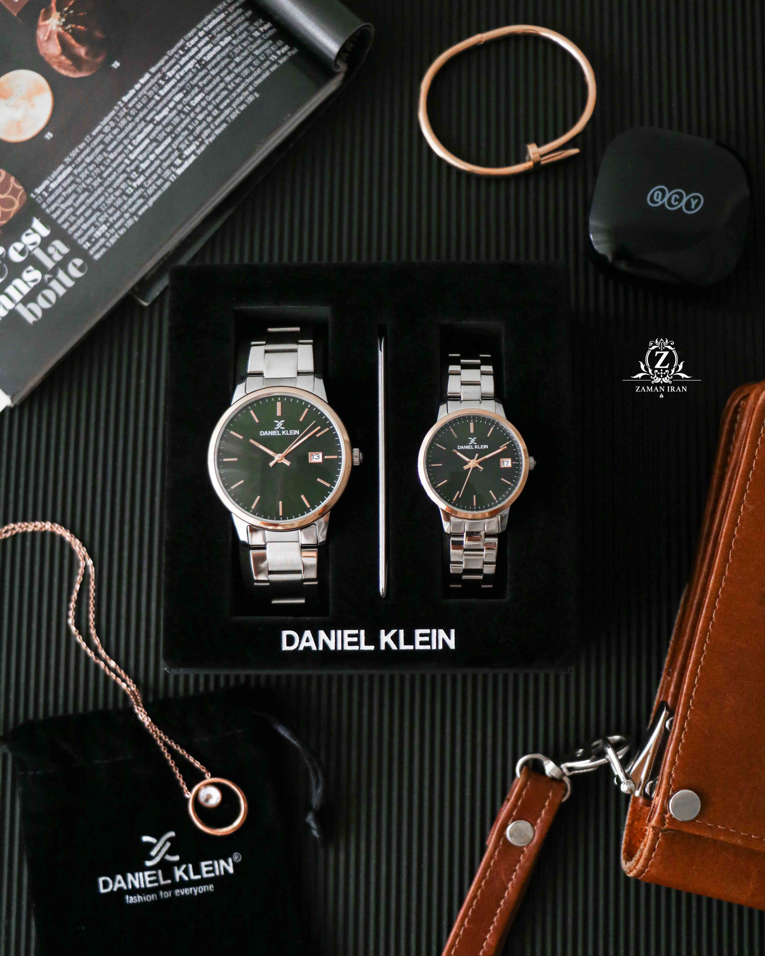 ساعت مچی ست مردانه و زنانه دنیل کلین daniel klein اورجینال مدل DK-1-13298-5