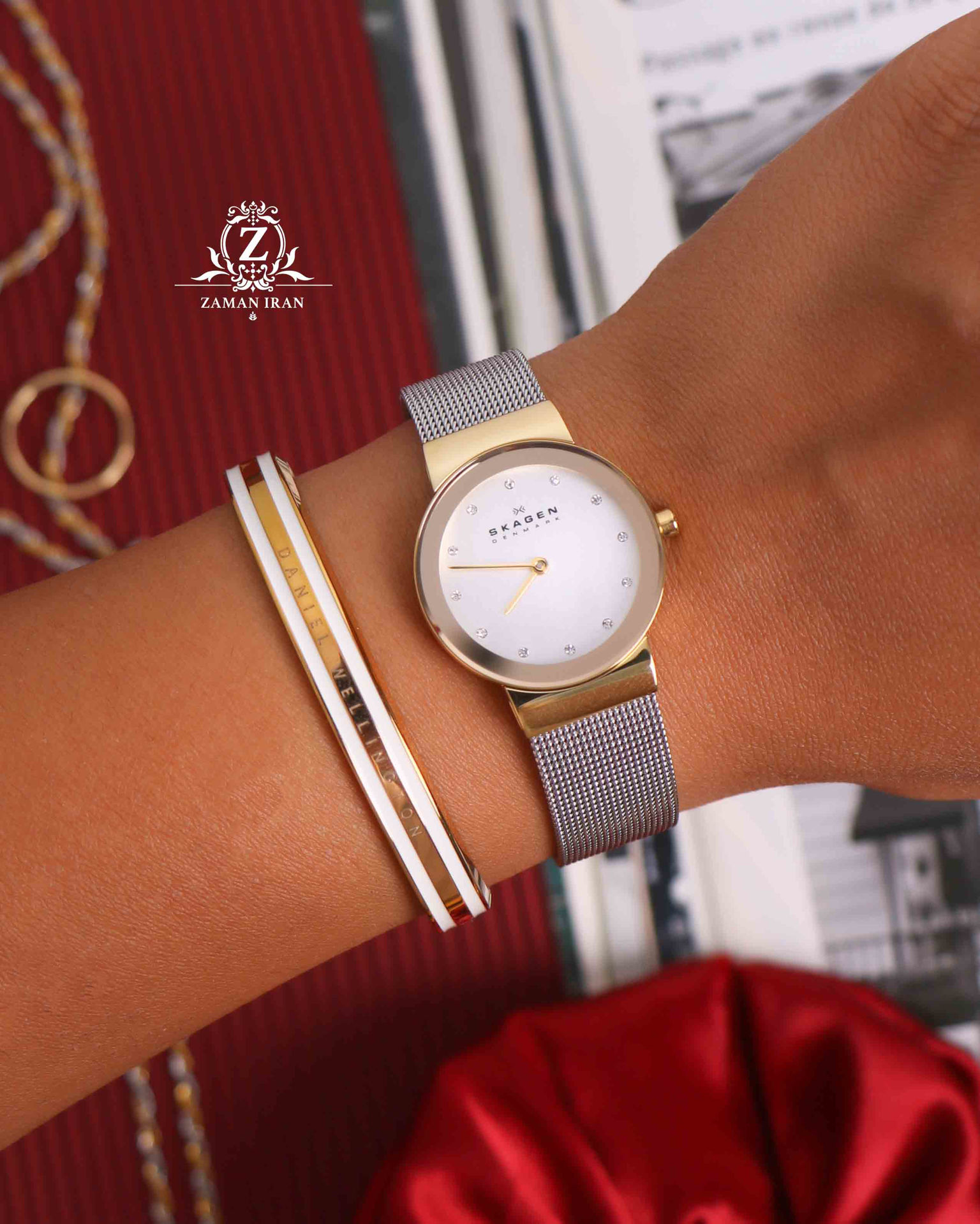 ساعت مچی زنانه اسکاگن skagen اورجینال مدل 358SGSCD