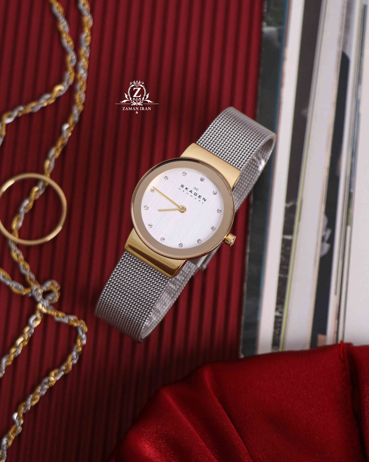 ساعت مچی زنانه اسکاگن skagen اورجینال مدل 358SGSCD
