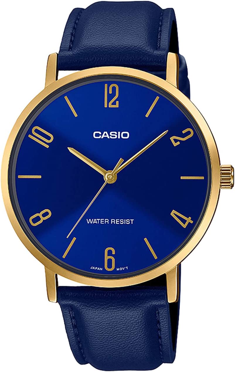 ساعت مچی مردانه کاسیو casio اورجینال مدل MTP-VT01GL-2B2UDF