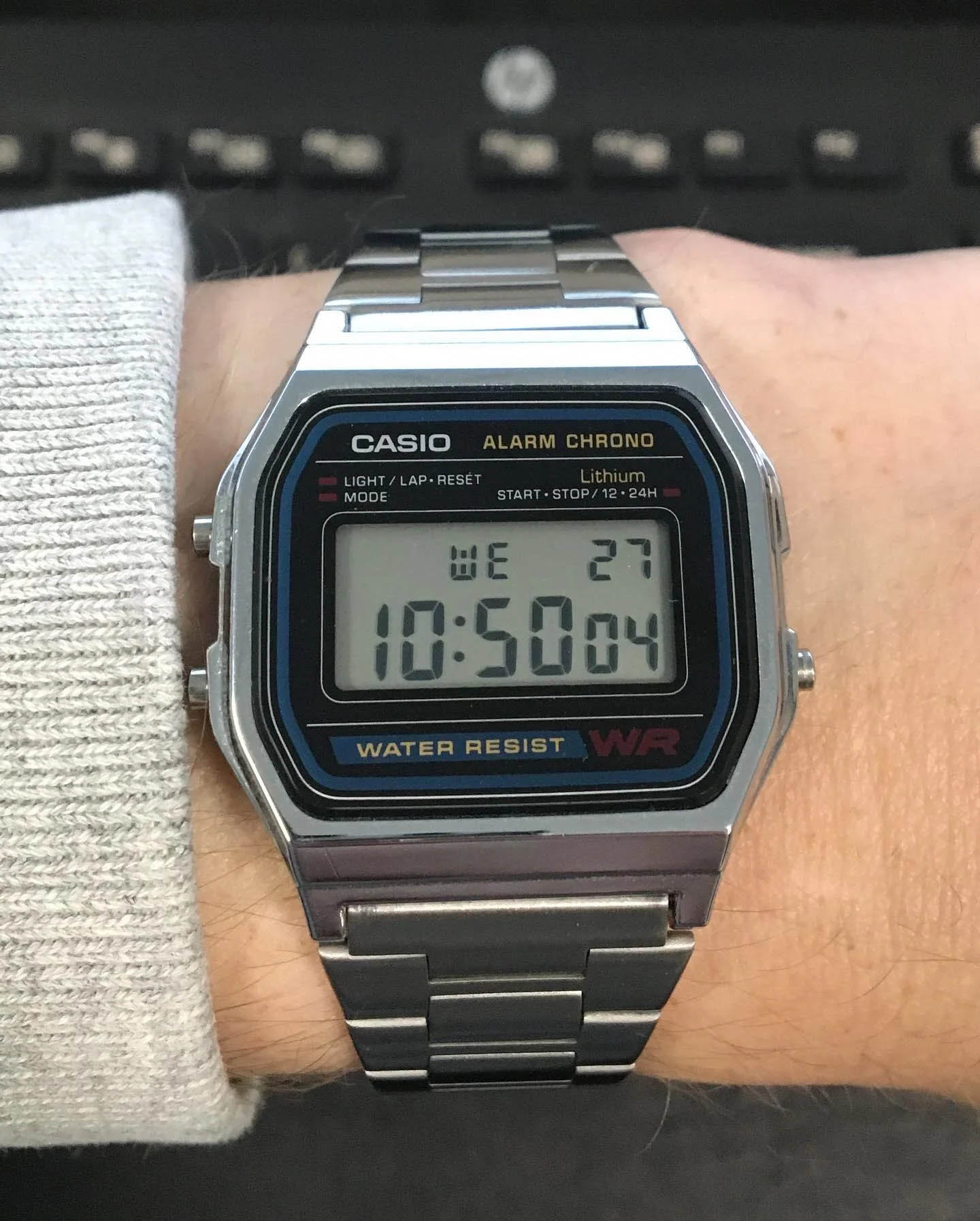 ساعت مچی مردانه کاسیو casio اورجینال مدل A158WA-1DF