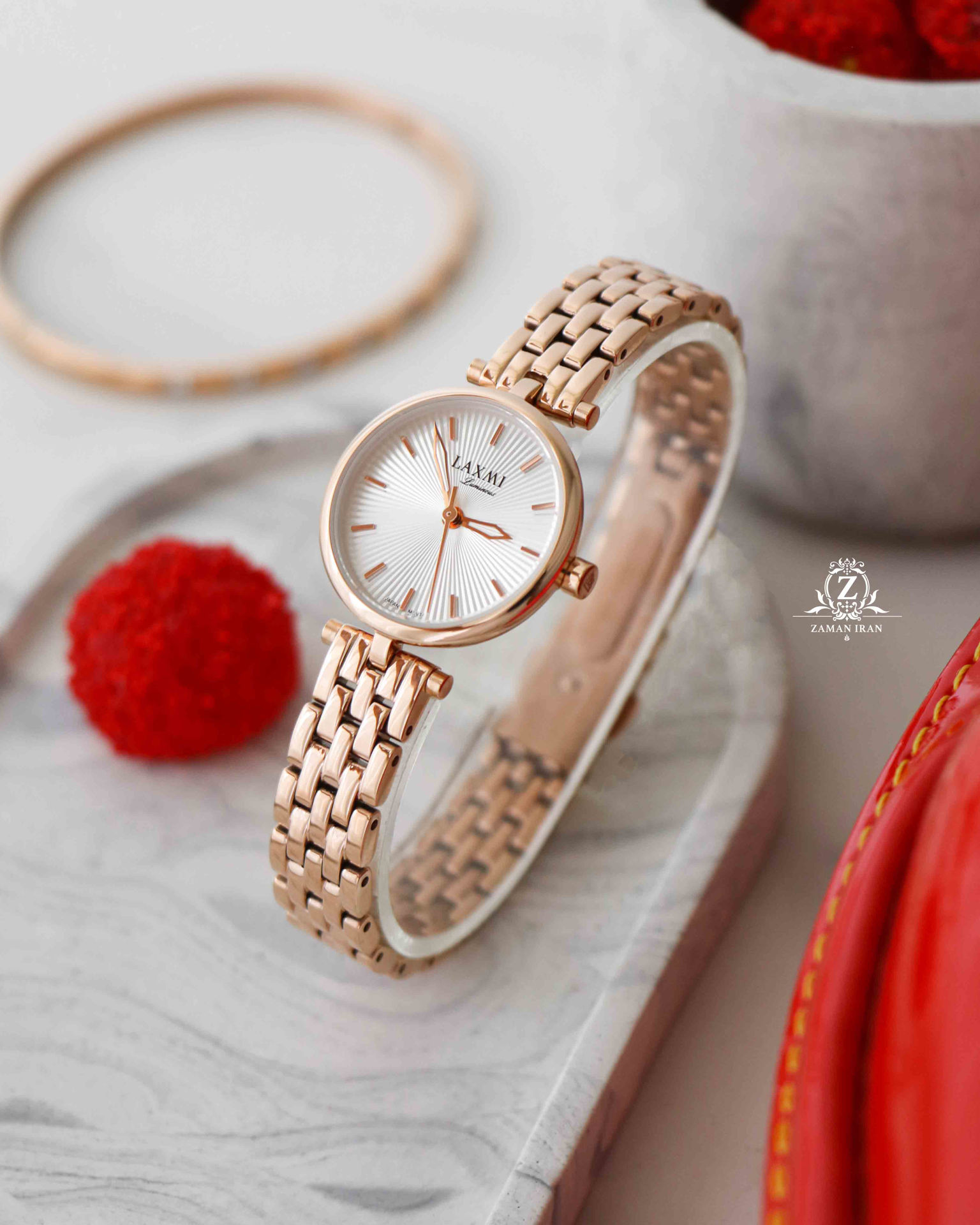 ساعت مچی زنانه لاکسمی LAXMI اورجینال مدل LA-8138-3L