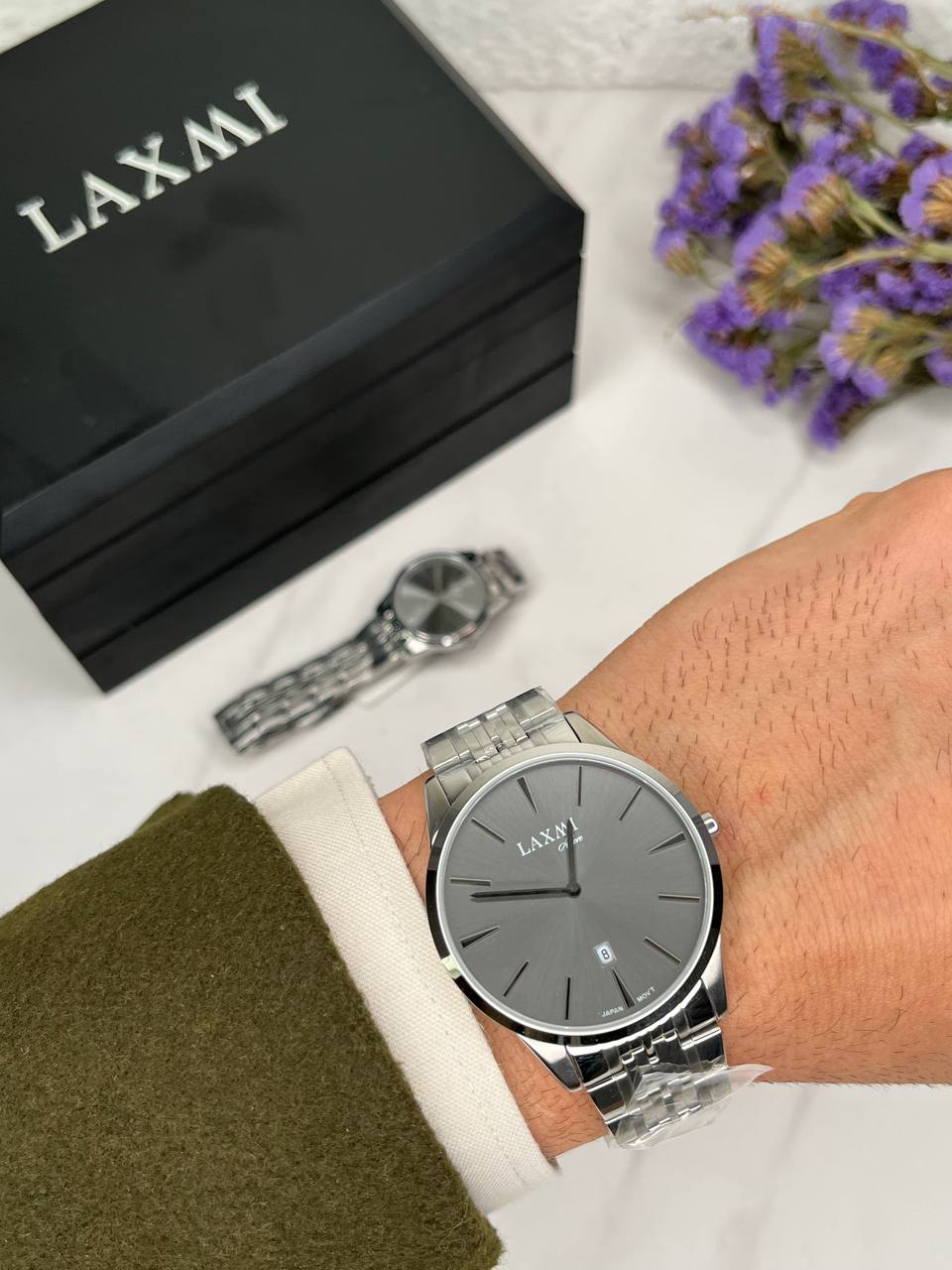 ساعت مچی ست مردانه و زنانه لاکسمی LAXMI اورجینال مدل LA-8518-7