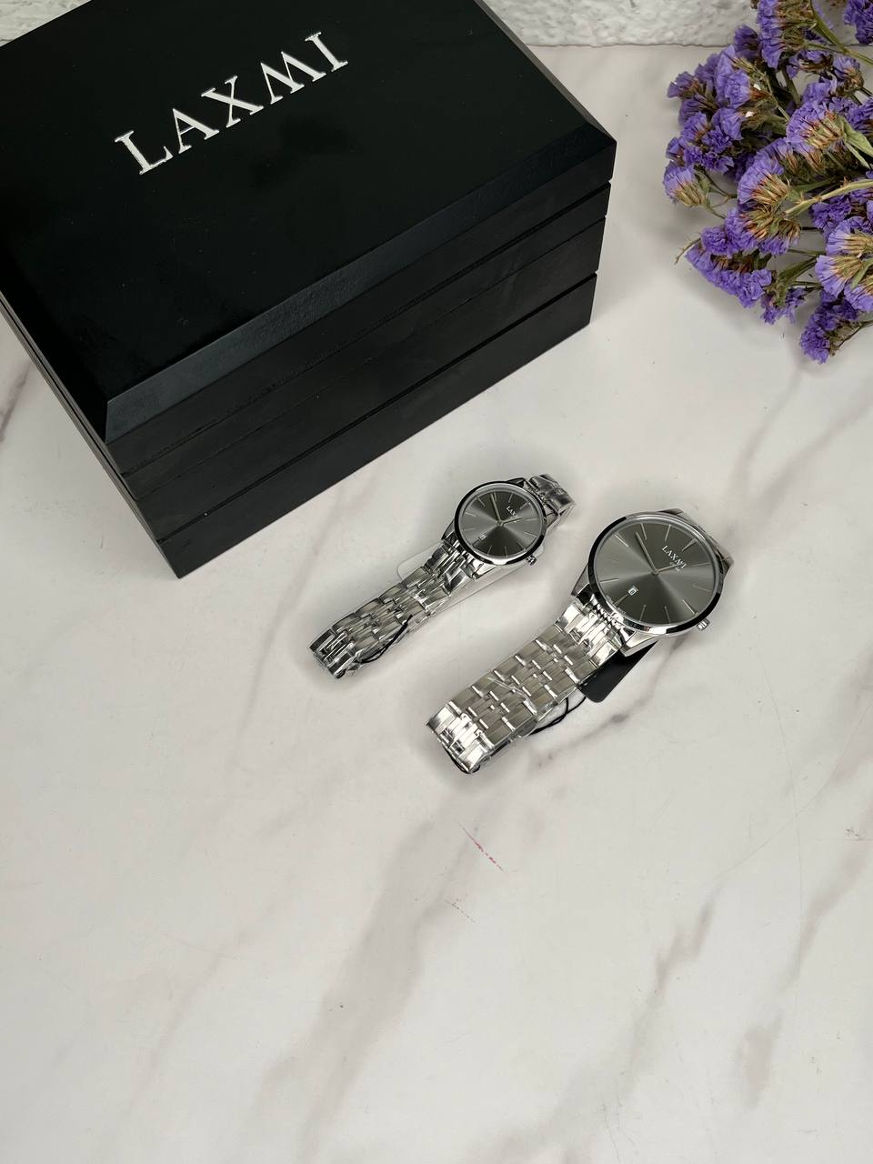 ساعت مچی ست مردانه و زنانه لاکسمی LAXMI اورجینال مدل LA-8518-7