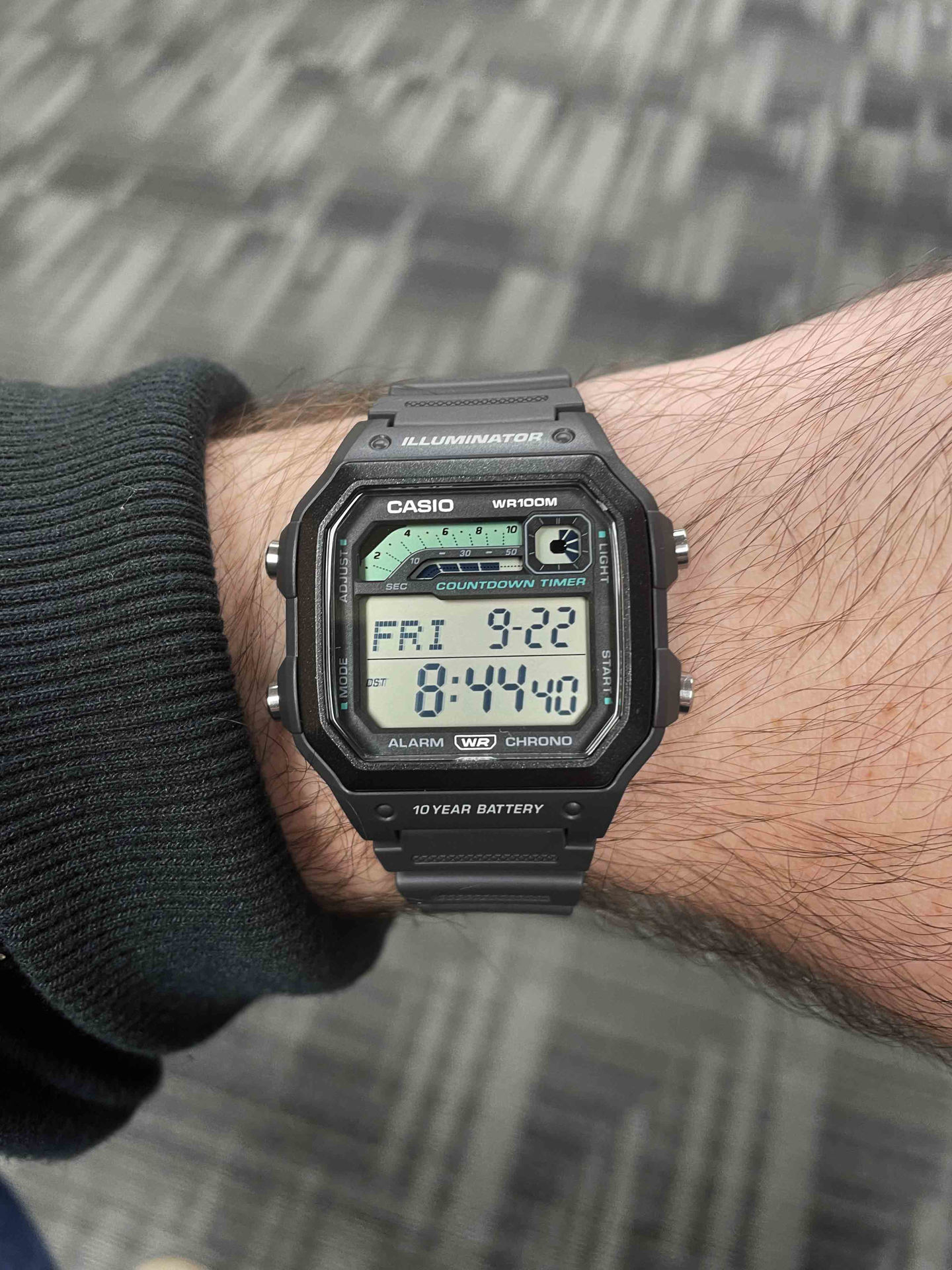 ساعت مچی مردانه کاسیو casio اورجینال مدل WS-1600H-8AVDF