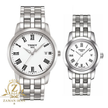 ساعت مچی ست زنانه و مردانه تیسوت Tissot اورجینال مدل T033.410.11.013.01